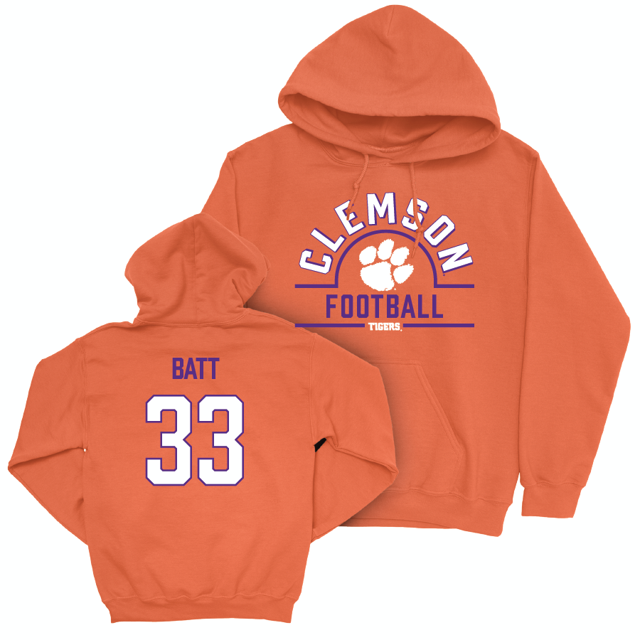 Clemson Football Orange Arch Hoodie  - Griffin Batt