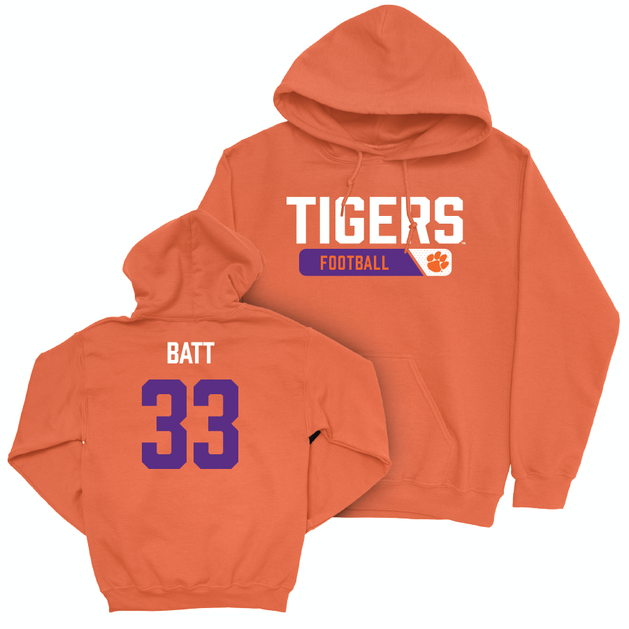 Clemson Football Orange Staple Hoodie  - Griffin Batt