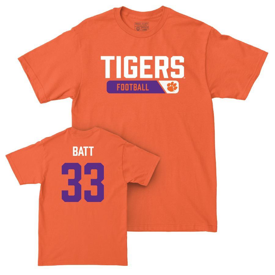 Clemson Football Orange Staple Tee  - Griffin Batt