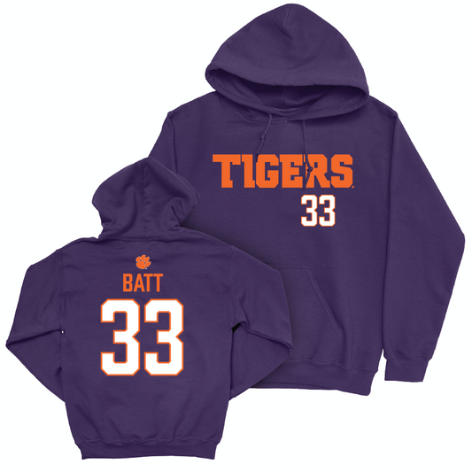 Clemson Football Purple Tigers Hoodie  - Griffin Batt