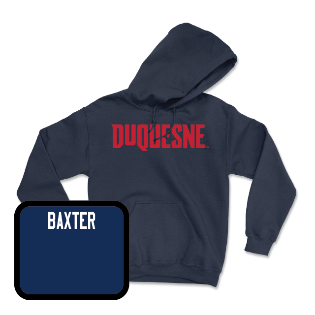 Duquesne Women's Track & Field Navy Duquesne Hoodie - Anna Baxter