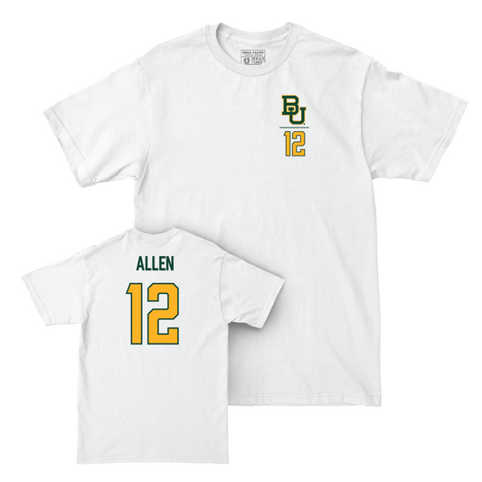 Baylor Football White Logo Comfort Colors Tee - Alfonzo Allen Small