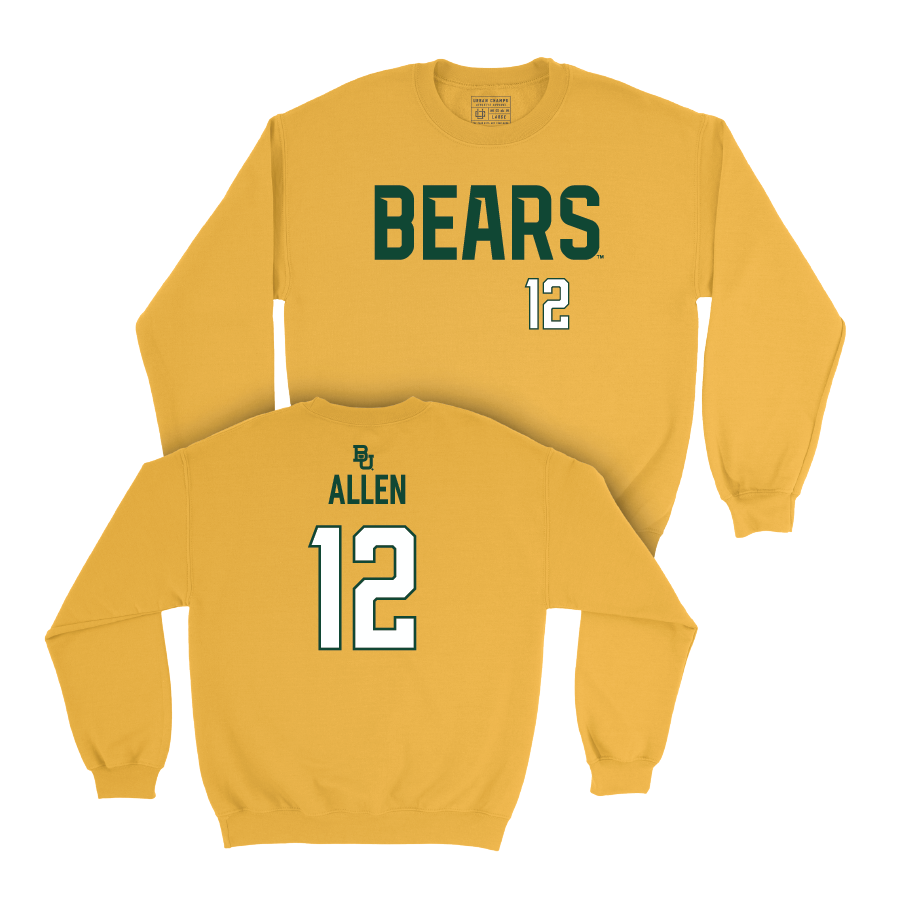 Baylor Football Gold Bears Crew - Alfonzo Allen Small