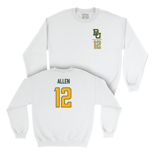 Baylor Football White Logo Crew - Alfonzo Allen Small