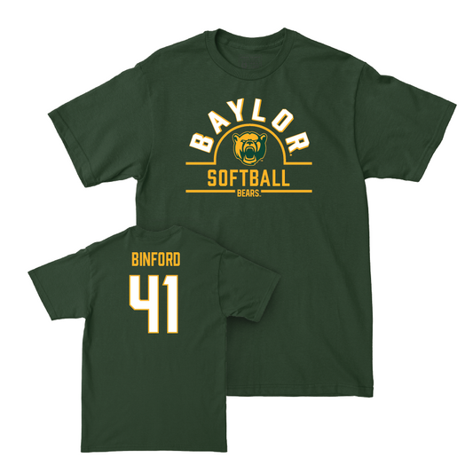 Baylor Softball Forest Green Arch Tee - Aliyah Binford Small