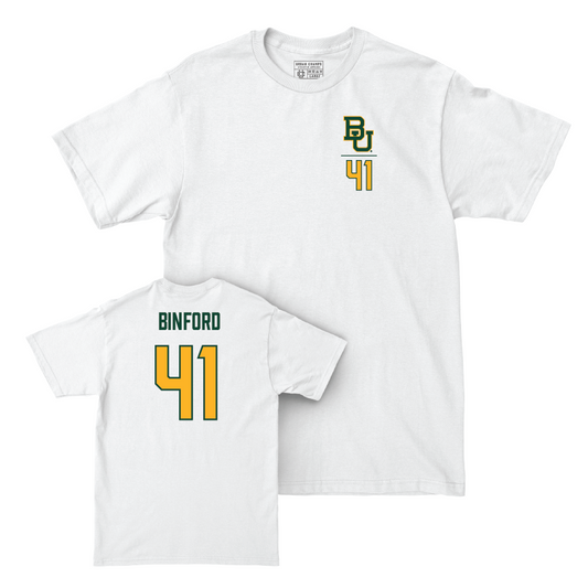 Baylor Softball White Logo Comfort Colors Tee - Aliyah Binford Small