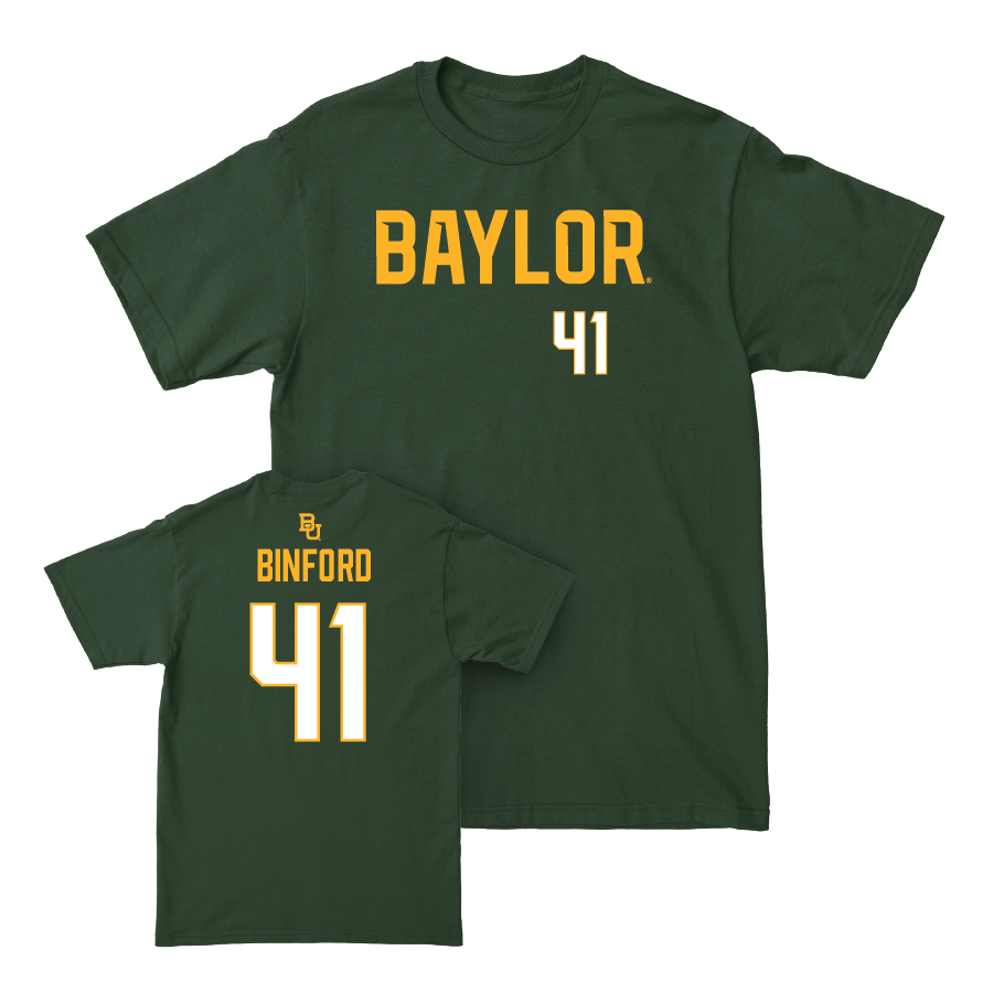 Baylor Softball Green Wordmark Tee - Aliyah Binford Small