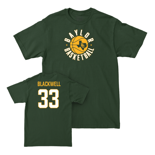 Baylor Women's Basketball Green Hardwood Tee - Aijha Blackwell Small