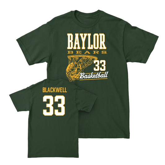 Baylor Women's Basketball Green Hoops Tee - Aijha Blackwell Small