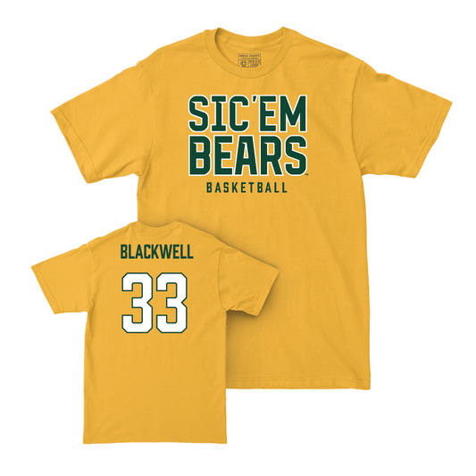 Baylor Women's Basketball Gold Sic 'Em Tee - Aijha Blackwell Small