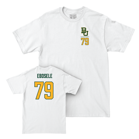 Baylor Football White Logo Comfort Colors Tee - Alvin Ebosele Small