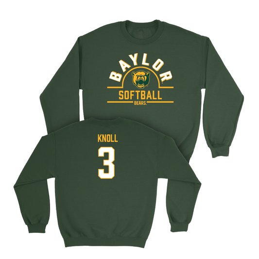 Baylor Softball Forest Green Arch Crew - Ava Knoll Small