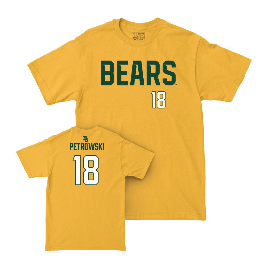 Baylor Baseball Gold Bears Tee - Andrew Petrowski Small