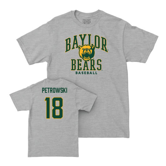 Baylor Baseball Sport Grey Classic Tee - Andrew Petrowski Small