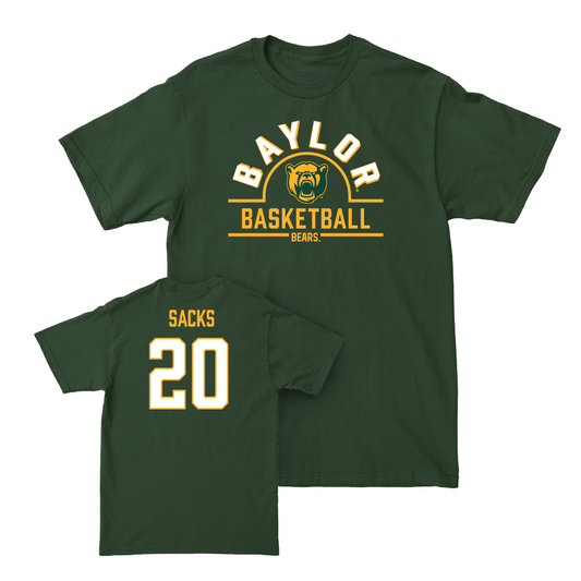 Baylor Men's Basketball Forest Green Arch Tee - Austin Sacks Small