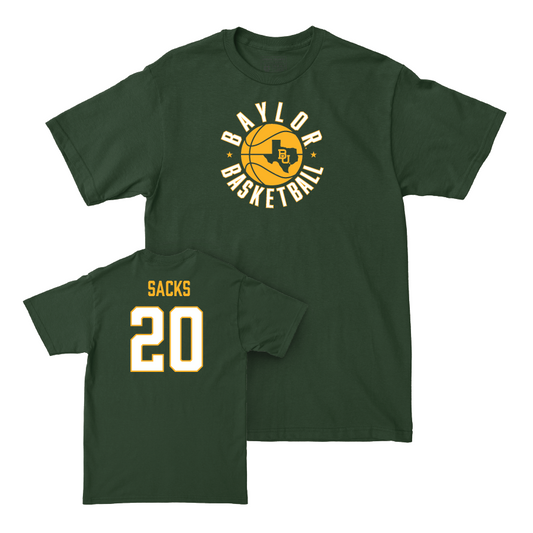 Baylor Men's Basketball Green Hardwood Tee - Austin Sacks Small