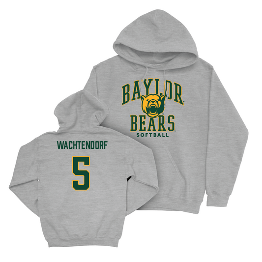 Baylor Softball Sport Grey Classic Hoodie - Ashlyn Wachtendorf Small