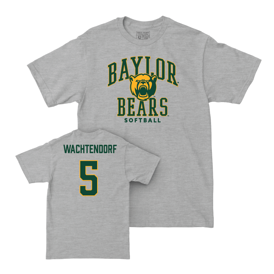 Baylor Softball Sport Grey Classic Tee - Ashlyn Wachtendorf Small