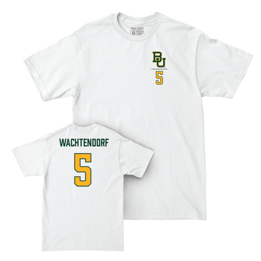 Baylor Softball White Logo Comfort Colors Tee - Ashlyn Wachtendorf Small