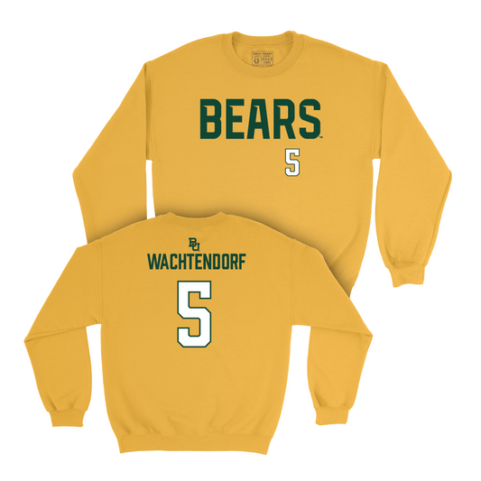 Baylor Softball Gold Bears Crew - Ashlyn Wachtendorf Small