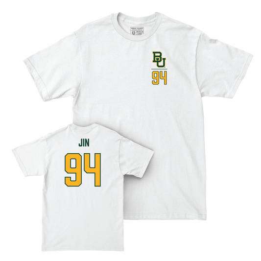 Baylor Football White Logo Comfort Colors Tee - BoChao Jin Small