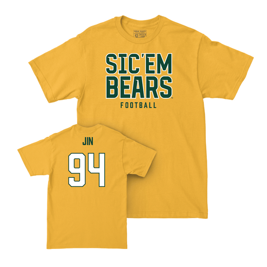 Baylor Football Gold Sic 'Em Tee - BoChao Jin Small