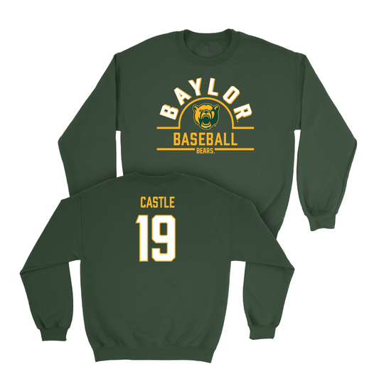 Baylor Baseball Forest Green Arch Crew - Cortlan Castle Small