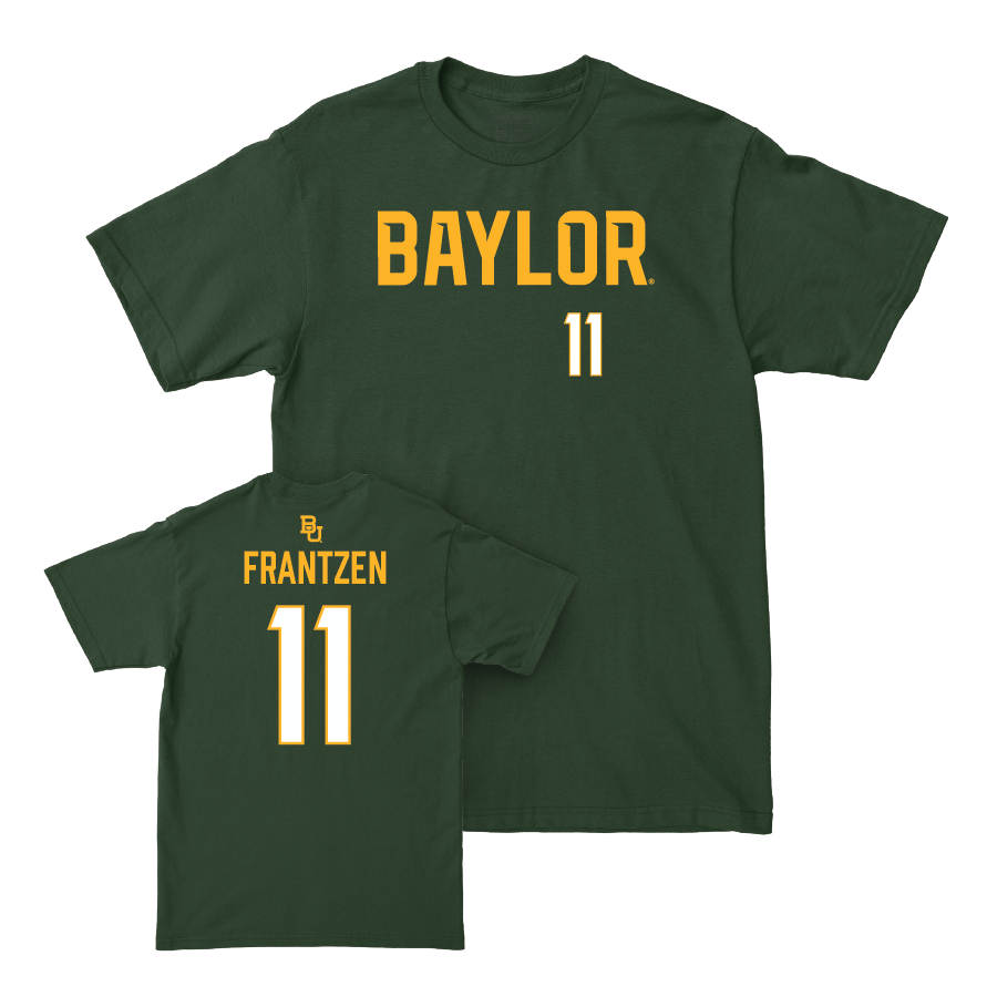 Baylor Men's Tennis Green Wordmark Tee - Christopher Frantzen Small