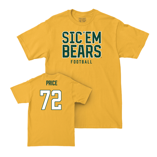 Baylor Football Gold Sic 'Em Tee - Coleton Price Small