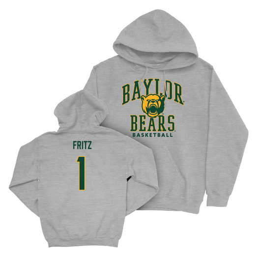 Baylor Women's Basketball Sport Grey Classic Hoodie - Denae Fritz Small