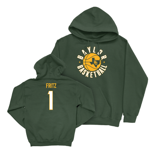 Baylor Women's Basketball Green Hardwood Hoodie - Denae Fritz Small