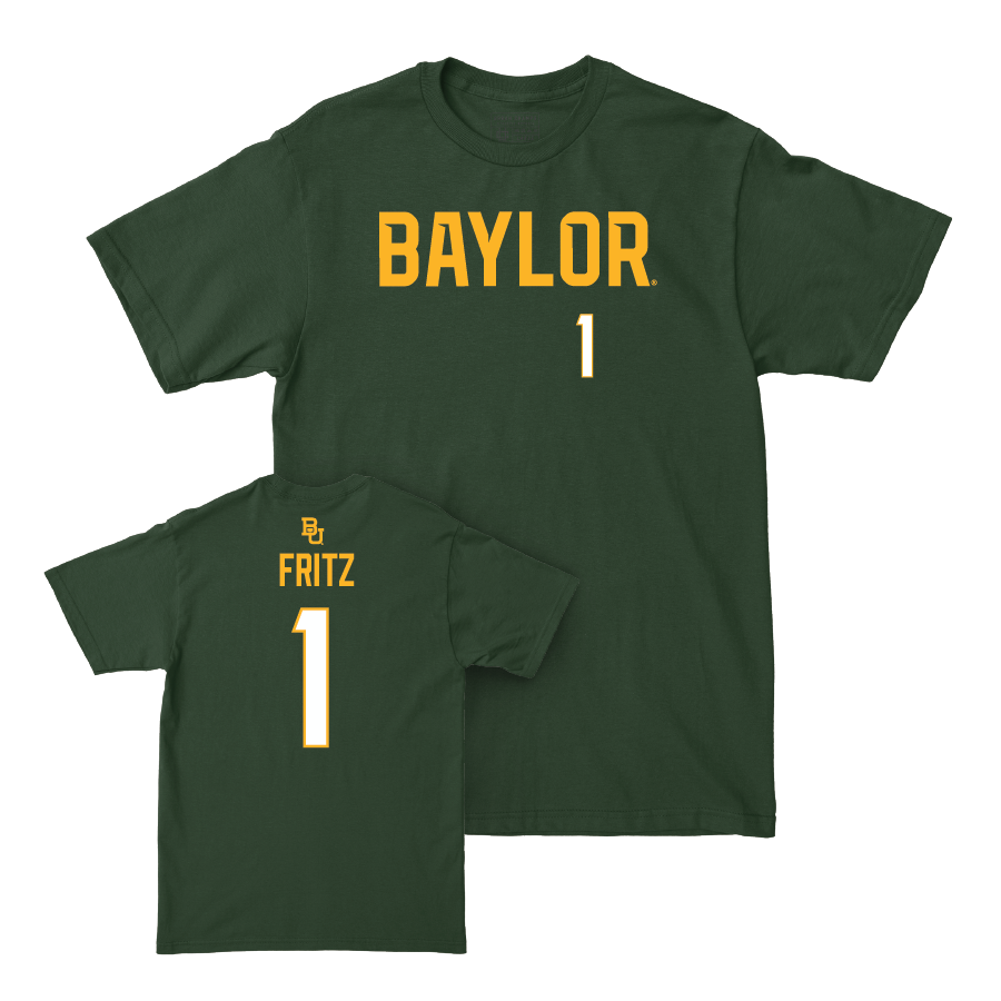 Baylor Women's Basketball Green Wordmark Tee - Denae Fritz Small