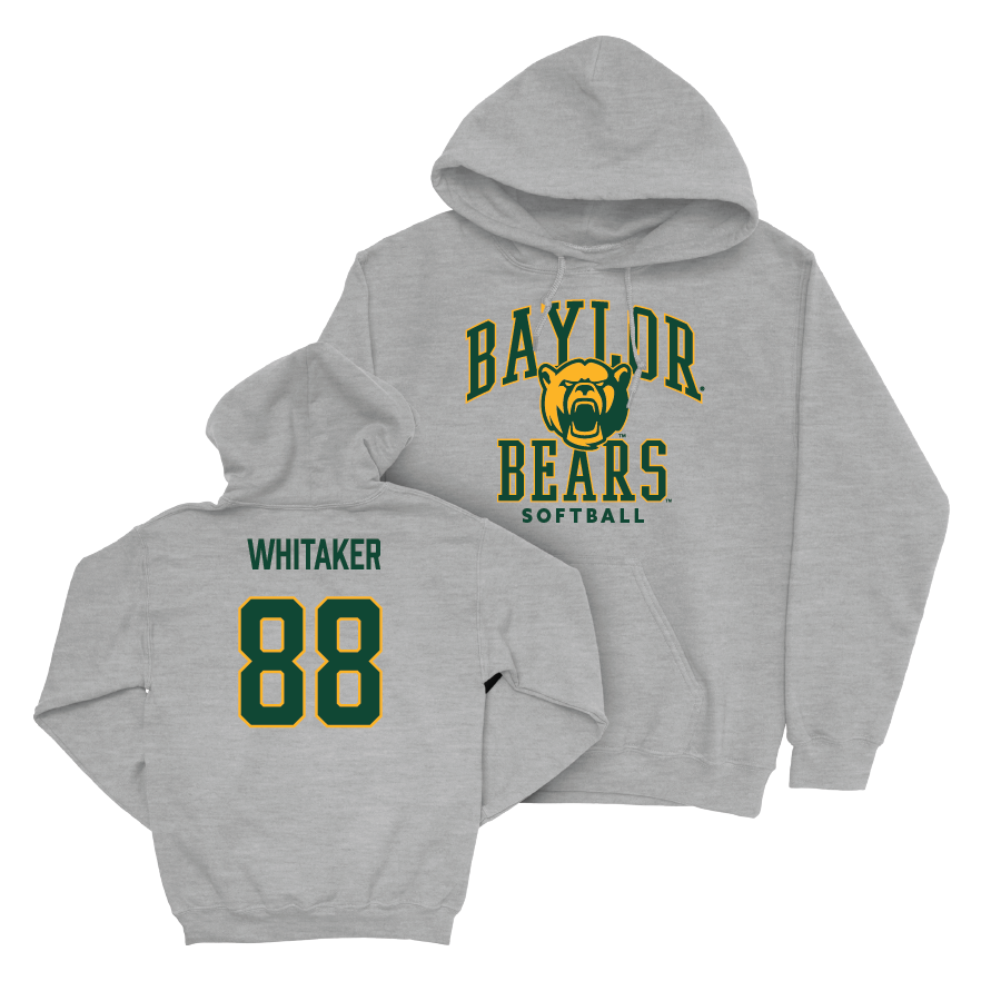 Baylor Softball Sport Grey Classic Hoodie - Ellington Whitaker Small