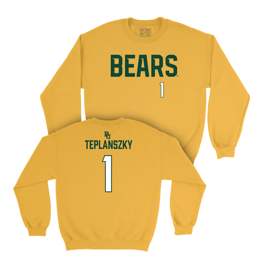 Baylor Baseball Gold Bears Crew - Hunter Teplanszky Small