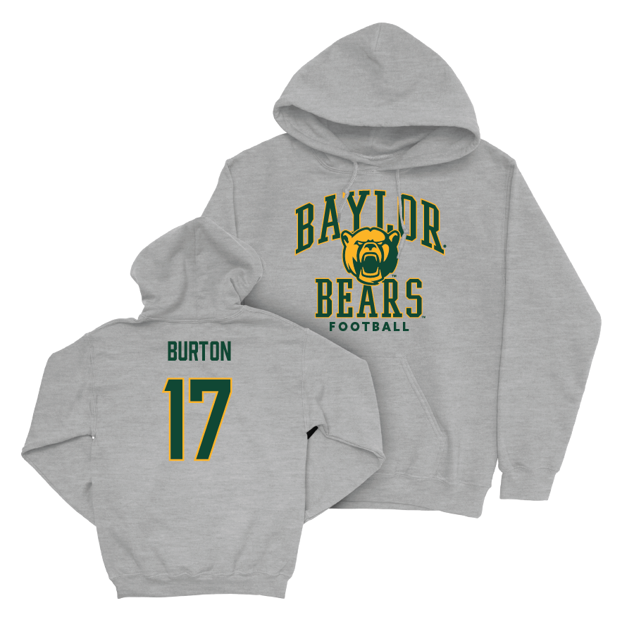 Baylor Football Sport Grey Classic Hoodie - Jonah Burton Small