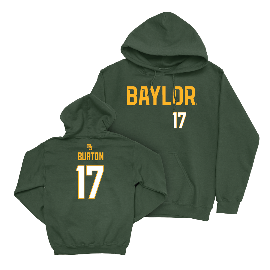 Baylor Football Green Wordmark Hoodie - Jonah Burton Small