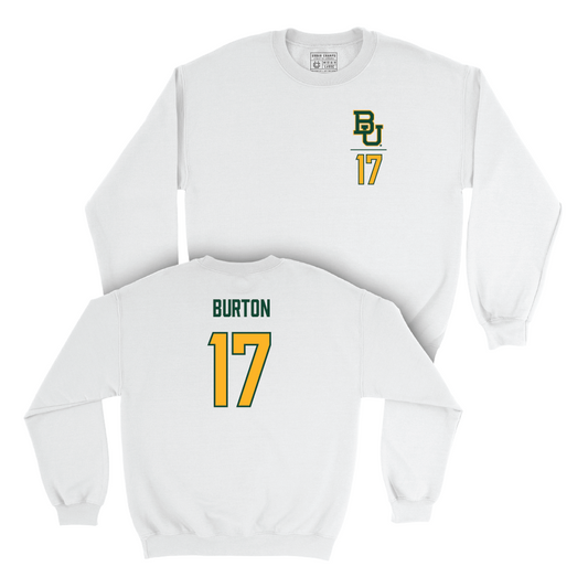 Baylor Football White Logo Crew - Jonah Burton Small