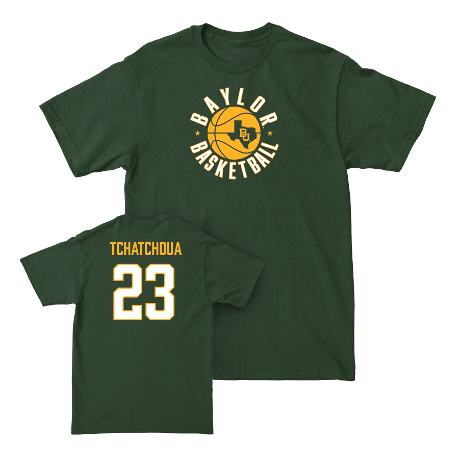 Baylor Men's Basketball Green Hardwood Tee - Jonathan Tchatchoua Small