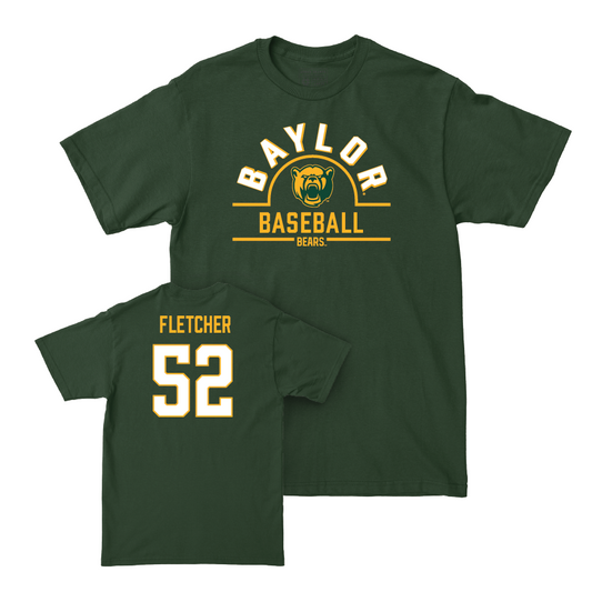 Baylor Baseball Forest Green Arch Tee - Kade Fletcher Small