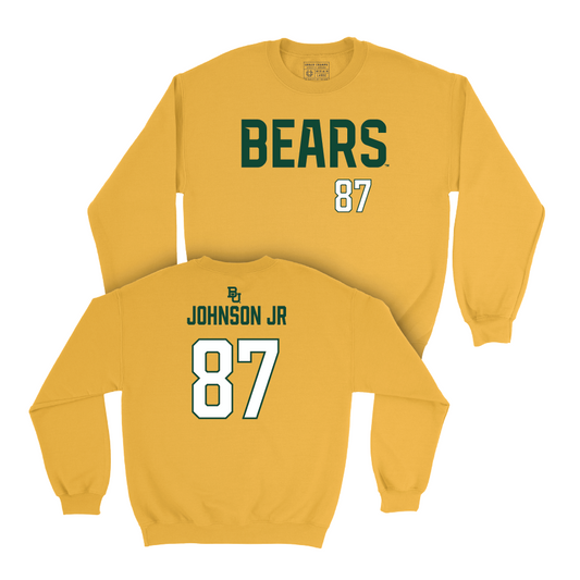 Baylor Football Gold Bears Crew - Kelsey Johnson Jr. Small