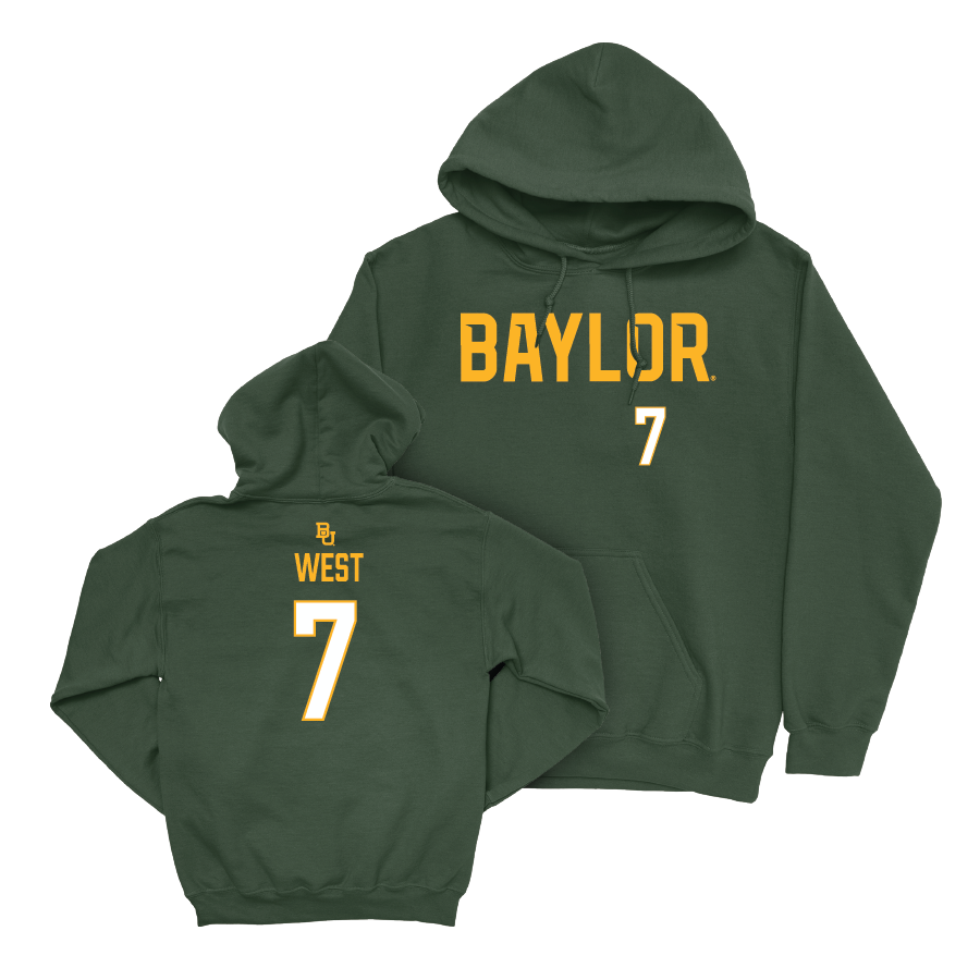 Baylor Softball Green Wordmark Hoodie - Kaci West Small