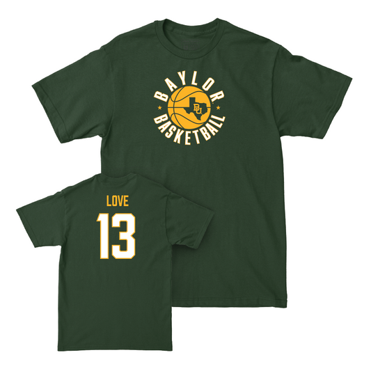 Baylor Men's Basketball Green Hardwood Tee - Langston Love Small