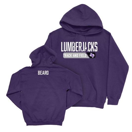 SFA Men's Track & Field Purple Staple Hoodie  - Kendall Beard