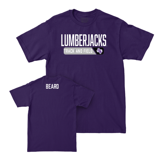 SFA Men's Track & Field Purple Staple Tee  - Kendall Beard