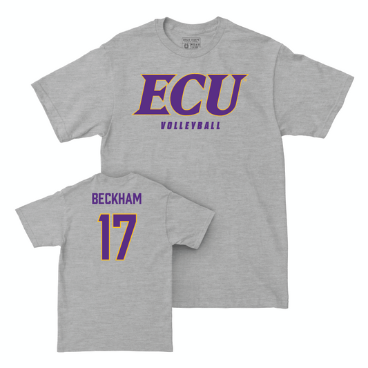 East Carolina Women's Volleyball Sport Grey ECU Tee  - Kenzie Beckham