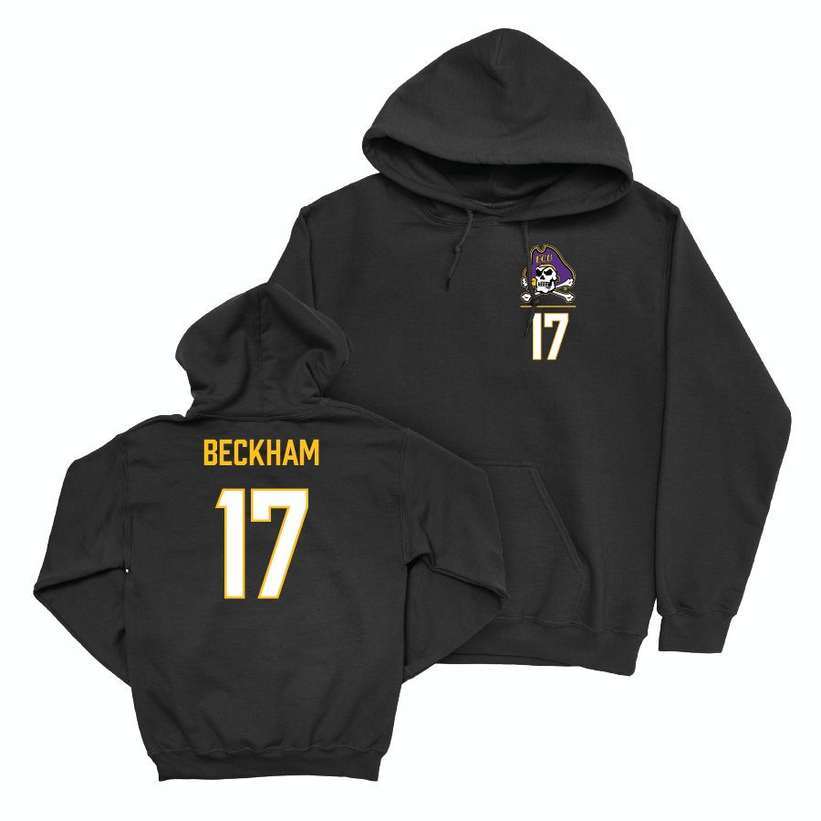 East Carolina Women's Volleyball Black Logo Hoodie  - Kenzie Beckham