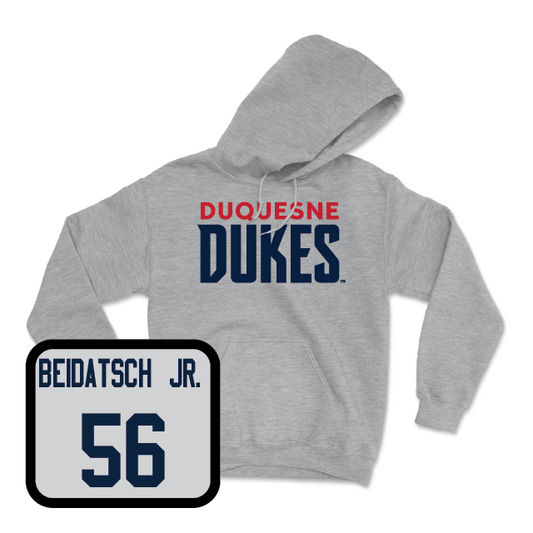 Duquesne Football Sport Grey Lock Hoodie - Brian Beidatsch Jr.