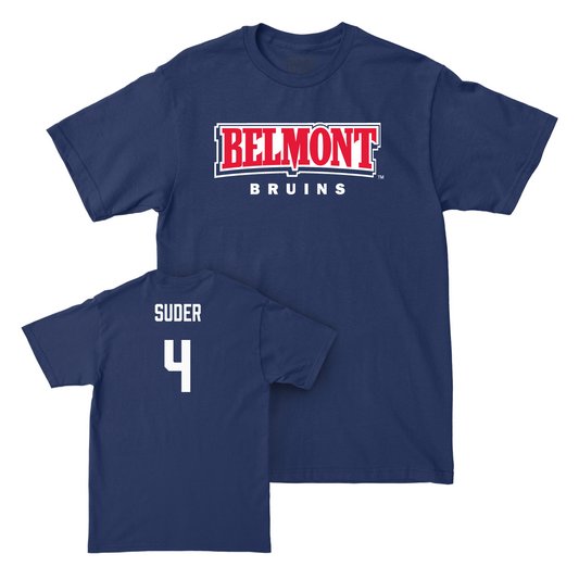 Belmont Women's Basketball Navy Belmont Tee  - Elizabeth Suder Small