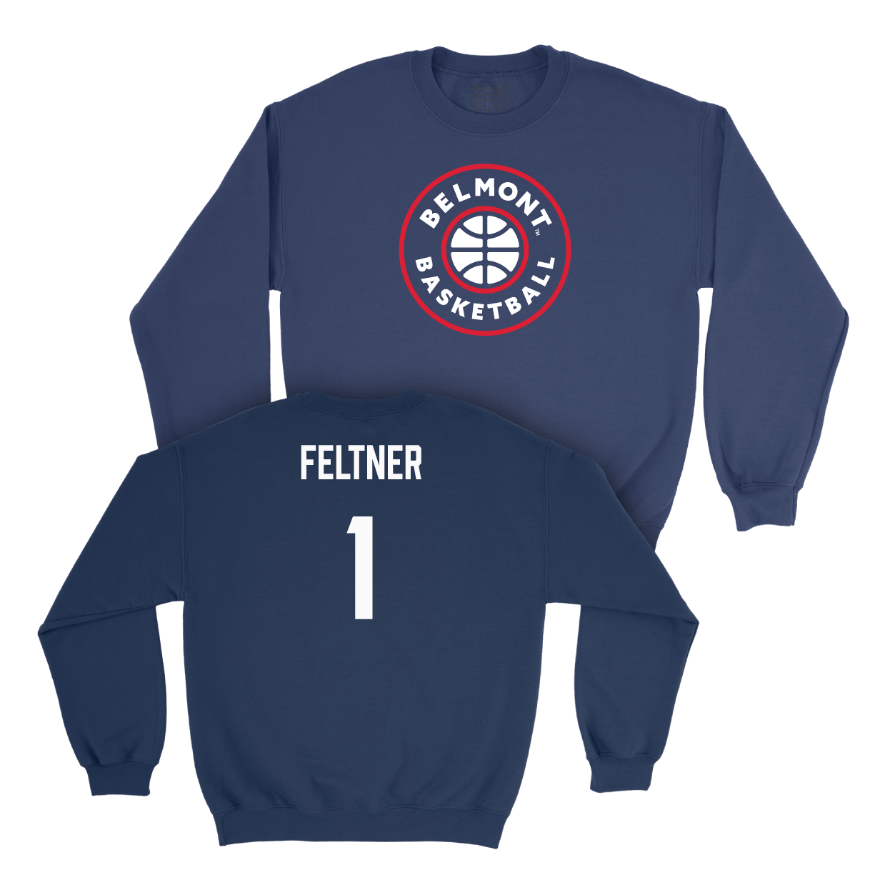 Belmont Women's Basketball Navy Hardwood Crew - Kensley Feltner Small