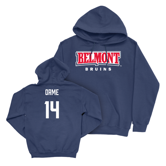 Belmont Men's Basketball Navy Belmont Hoodie - Sam Orme Small